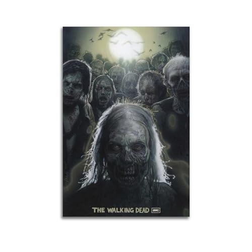 VerimP Filmposter "The Walking Dead", Vintage-Kunst-Poster, Wandkunst, Dekoration, Leinwandposter und Drucke, Wandposter für Zimmer, ästhetisch, 30 x 45 cm, ungerahmt von VerimP