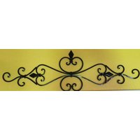 Gerollter Schmiedeeisen Wandbehang/Schwarz Oder Pick Farbe Große Metall Scrolled Wall Art Indoor Outdoor Küche Wohnzimmer Terrasse von VeritasInspired