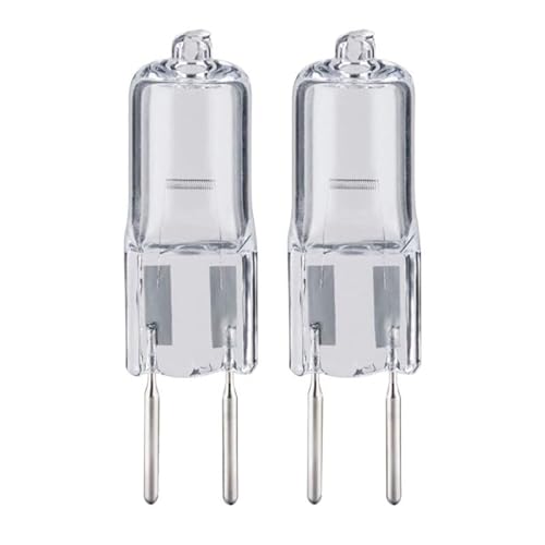VerkGroup 2 Stück Halogen Leuchtmittel Stiftsockel 35W GY6,35 12V klar 766lm warmweiß 2900K dimmbar von VerkGroup