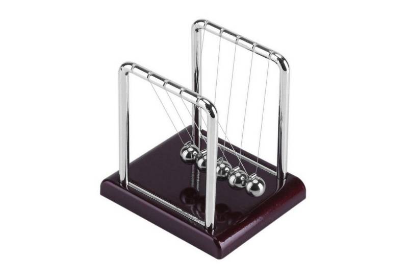 Verkgroup Dekoobjekt Pendelkugeln Newton Schreibtisch XXL Physikspielzeug für Schreibtisch (Newton-Pendel-Set, 1x Newntonpendel), hochwertiges Dekoobjekt von Verkgroup