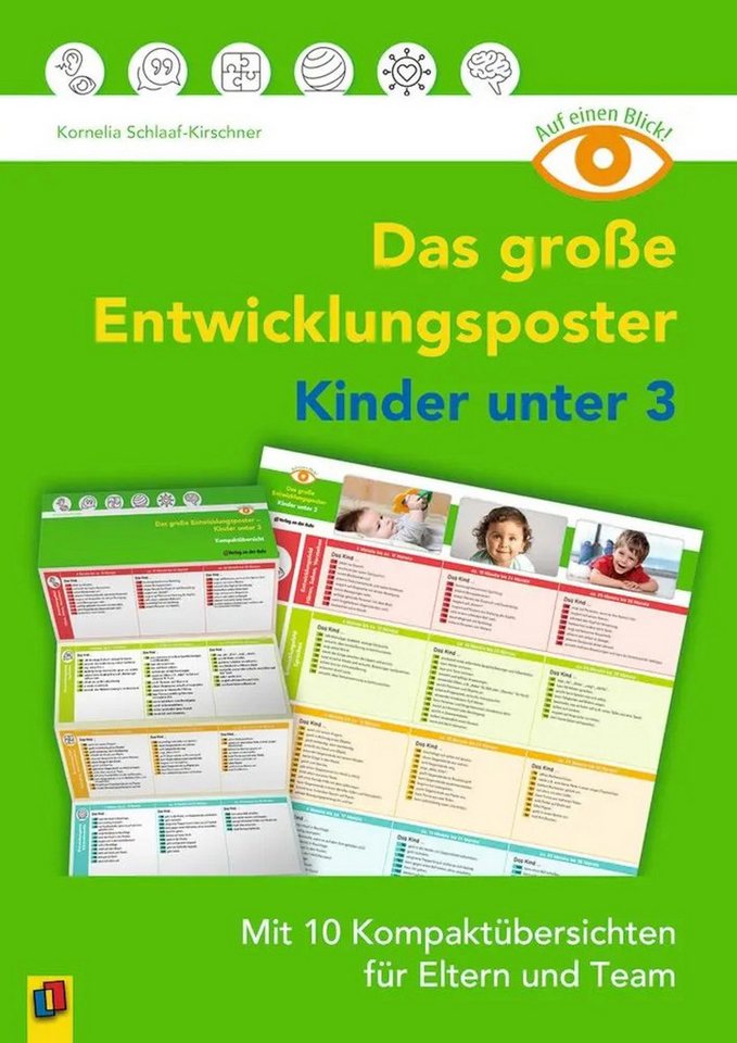 Verlag an der Ruhr Poster Auf einen Blick: Das große Entwicklungsposter - Kinder unter 3 Verlag an der Ruhr Poster Auf einen Blick: Das große Entwicklungsposter - Kinder unter 3 von Verlag an der Ruhr