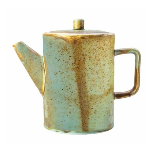 Verlo BRASSI Tee- und Kaffeekanne 600 ml, Porzellankanne mit Deckel, elegante Teekanne, modernes Design, spülmaschinenfest, ideal zum Servieren von Getränken zu Hause und im Büro von Verlo