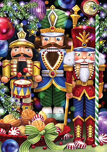 Adventskalender mit Aufschrift "We Three Nussknackers" (Countdown bis Weihnachten) von Vermont Christmas Company
