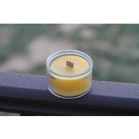 Bienenwachs-Kerzen-Recyclingglas Mit Holzdocht Und Korkdeckel - 5 Unzen Bienenwachs-Kerzenglas-Umweltfreundliche Kerze-Vermont-Kerzen von VermontCottageCandle