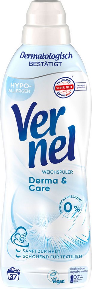 Vernel Derma & Care 37 WL Weichspüler (1-St. speziell für sensible Haut) von Vernel