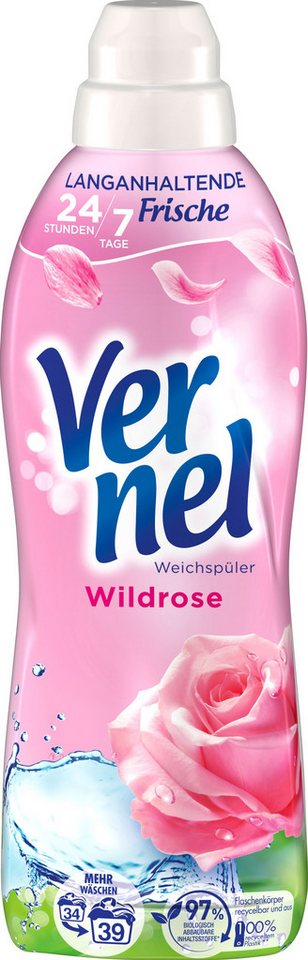 Vernel Wildrose 39 WL Weichspüler (1-St. für 24/7 langanhaltende Frische) von Vernel