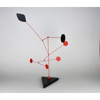 Stabile Mobile Verneuil Créations Nummer 10 Feuerrot Handgefertigt in Frankreich Skulptur 100 % Stahl Limitierte Auflage Nummerierte Geschenkbox von VerneuilCreations