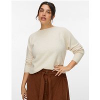 Vero Moda Curve Rundhalspullover "VMCDOFFY LS O-NECK BLOUSE GA NOOS CUR" Vero Moda Curve Rundhalspullover "VMCDOFFY LS O-NECK BLOUSE GA NOOS CUR" von Vero Moda Curve