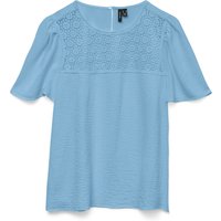 Vero Moda Blusentop "VMALVA CROCHET SS TOP WVN GA" Vero Moda Blusentop "VMALVA CROCHET SS TOP WVN GA" von Vero Moda