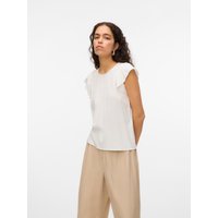Vero Moda Kurzarmbluse "VMBELLA SS LACE TOP WVN GA NOOS" von Vero Moda