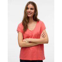 Vero Moda Kurzarmshirt "VMLUNA SS V-NECK TEE JRS NOOS" von Vero Moda