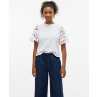 Vero Moda Kurzarmshirt "VMPANNA 2/4 TOP JRS" von Vero Moda