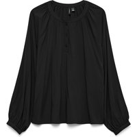 Vero Moda Langarmbluse "VMBELLA LS PLACKET TOP WVN GA NOOS" von Vero Moda