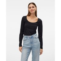 Vero Moda Langarmshirt "VMLULU LS U-NECK TOP JRS GA NOOS" von Vero Moda