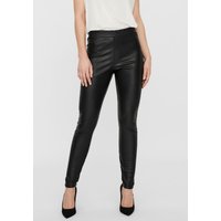 Vero Moda Lederimitathose "VMGANA MR PL LEGGING" von Vero Moda