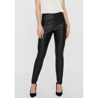 Vero Moda Lederimitathose "VMGANA MR PL LEGGING" von Vero Moda