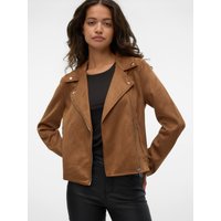 Vero Moda Lederimitatjacke "VMJOSE SHORT FAUX SUEDE JACKET GA NOOS", mit asymetrischem Reißverschluss von Vero Moda