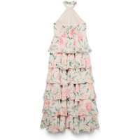Vero Moda Maxikleid "VMFELICIA SLHALTER RUFFLE MAXI DRESS EXP" Kunstfaser Vero Moda Maxikleid "VMFELICIA SLHALTER RUFFLE MAXI DRESS EXP" Kunstfaser von Vero Moda