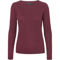 Vero Moda Rundhalspullover "VMCARE STRUCTURE LS O-NECK BLOUSE" von Vero Moda