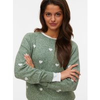 Vero Moda Rundhalspullover "VMDOFFY INTARSIA LS O-NCK PULLOV GA NOOS" mit Strickmuster von Vero Moda