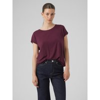Vero Moda Rundhalsshirt "VMAVA PLAIN SS TOP GAJRS NOOS" von Vero Moda