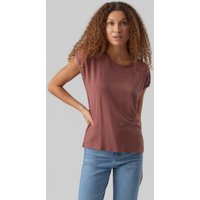 Vero Moda Rundhalsshirt "VMAVA PLAIN SS TOP GAJRS NOOS" von Vero Moda
