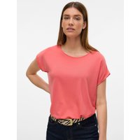 Vero Moda Rundhalsshirt "VMAVA PLAIN SS TOP GAJRS NOOS" von Vero Moda