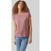 Vero Moda Rundhalsshirt "VMAVA PLAIN SS TOP GAJRS NOOS" von Vero Moda