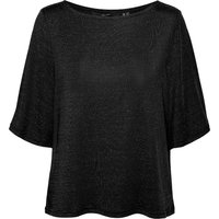 Vero Moda Rundhalsshirt "VMKANVA 2/4 GLITTER TOP JRS" von Vero Moda