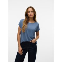 Vero Moda Rundhalsshirt "VMLAVA PLAIN SS TOP LUREX STRIPE" Vero Moda Rundhalsshirt "VMLAVA PLAIN SS TOP LUREX STRIPE" von Vero Moda