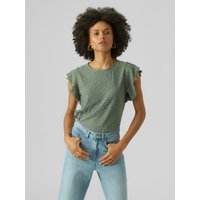 Vero Moda Rundhalsshirt "VMTASSA SL FRILL TOP NOOS" Vero Moda Rundhalsshirt "VMTASSA SL FRILL TOP NOOS" von Vero Moda