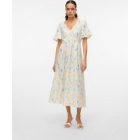 Vero Moda Sommerkleid "VMFLORA OLGA SS 7/8 DRESS WVN GA" von Vero Moda