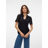 Vero Moda Spitzenshirt "VMHONEY LACE S/S TASSEL TOP WVN GA" von Vero Moda