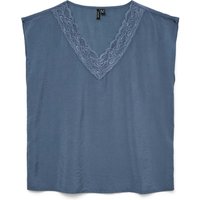 Vero Moda Spitzentop "VMSAFA SL V-NECK LACE TOP WVN GA NOOS" von Vero Moda