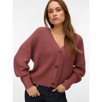 Vero Moda Strickjacke "VMLEA LS V-NECK CUFF CARDIGAN NOOS", Rippstrick Vero Moda Strickjacke "VMLEA LS V-NECK CUFF CARDIGAN NOOS", Rippstrick von Vero Moda