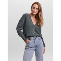 Vero Moda Strickjacke "VMLEA LS V-NECK CUFF CARDIGAN NOOS" mit Knopfleiste von Vero Moda