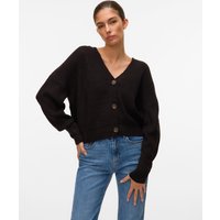 Vero Moda Strickjacke "VMLEA LS V-NECK CUFF CARDIGAN NOOS", mit Knopfleiste von Vero Moda