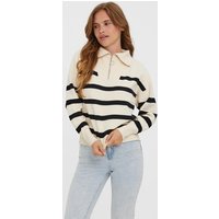 Vero Moda Troyer "VMSABA STRIPE LS HIGHNECK BLOUSE GA NOOS" von Vero Moda