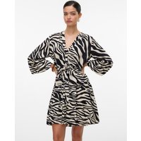 Vero Moda Tunikakleid "VMMELBA 3/4 SHORT BELT DRESS WVN GA NOOS", mit Volant und Taillen-Bindegürtel von Vero Moda