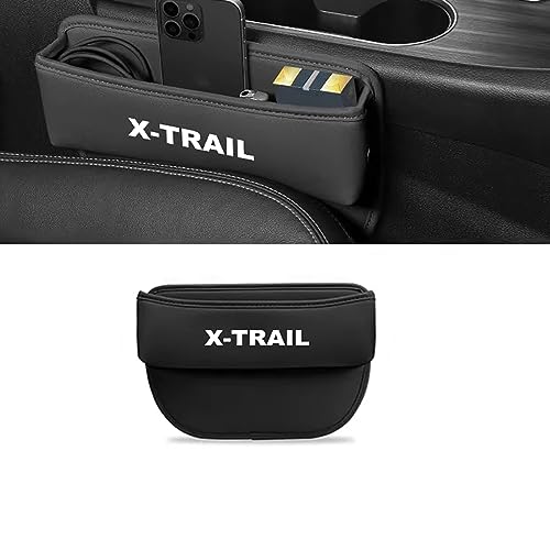 Auto Vordersitz Leder Lückenfüller, für Nissan X-Trail X Trail XTrail T32 2014-2021 Crevice Organizer Box Seat Slot Storage Innenzubehör,A von VeroCh