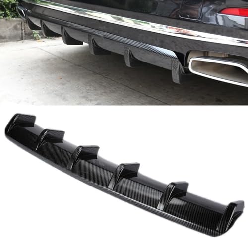 VeroCh Auto Heckschürzen Heckspoiler Diffusor-Splitter, für Audi Q2 Q3 Q4 Q5 Q7 Q8 SQ2 SQ5 SQ7 SQ8 RS-Q3 RS-Q8 TFSI die hintere Lippe im -Stoßstangenstil,B/Carbon Fiber Pattern von VeroCh