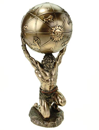 Atlas trägt die Welt auf s.Schultern bronziert Figur Skulptur Titan Atlas trägt die Welt auf s.Schultern bronziert Figur Skulptur Titan von Veronese Design