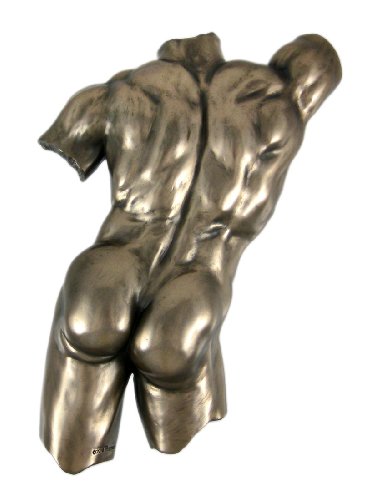 Torso-Wandschild mit Bronze-Finish, Hautfarben von Veronese Design