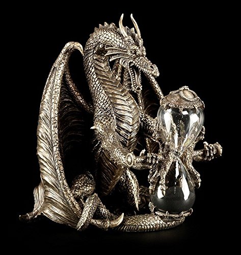 Unbekannt Drachen Sanduhr - bronziert von Veronese Design