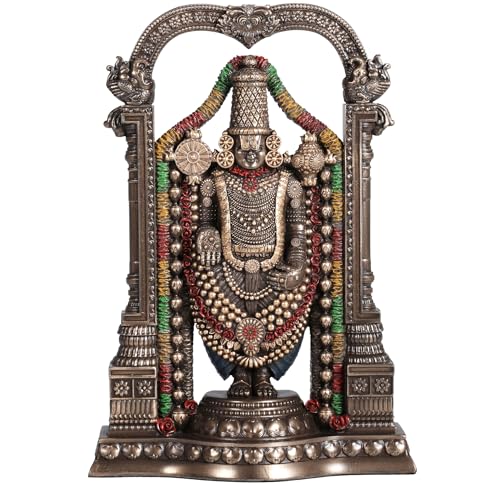 Veronese Design Bronze-Finish Lord Venkateswara als Balaji-Statue von Veronese Design