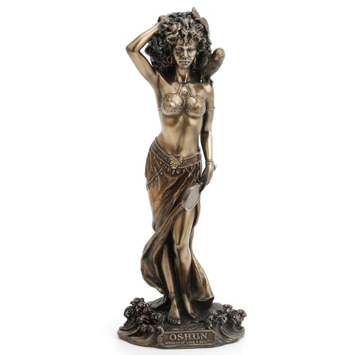 Veronese Design Bronzierte Oshun Göttin der Liebe, Ehe und Mutterschaft Statue von Veronese Design
