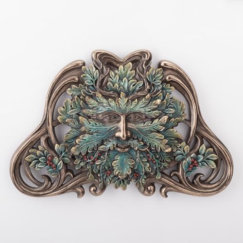 Veronese Design Greenman Wandschilder (Kaltguss-Bronze, Wintermittel) von Veronese Design
