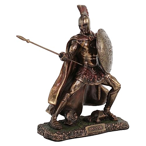 Veronese Design Hector Trojanische Prinz Krieger von Troja mit Speer und Schild Statue Veronese Design Hector Trojanische Prinz Krieger von Troja mit Speer und Schild Statue von Veronese Design