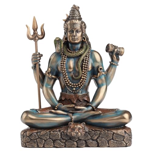 Veronese Design Lord Shiva in Lotus Pose Statue Skulptur - Hindu-Gott und Zerstörer des Bösen Figur 15,7 cm hoch Veronese Design Lord Shiva in Lotus Pose Statue Skulptur - Hindu-Gott und Zerstörer des Bösen Figur 15,7 cm hoch von Veronese Design