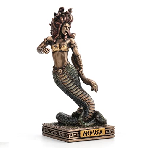 Veronese Design Medusa The Gorgon Miniaturfigur, Kunstharz, handbemalt von Veronese Design